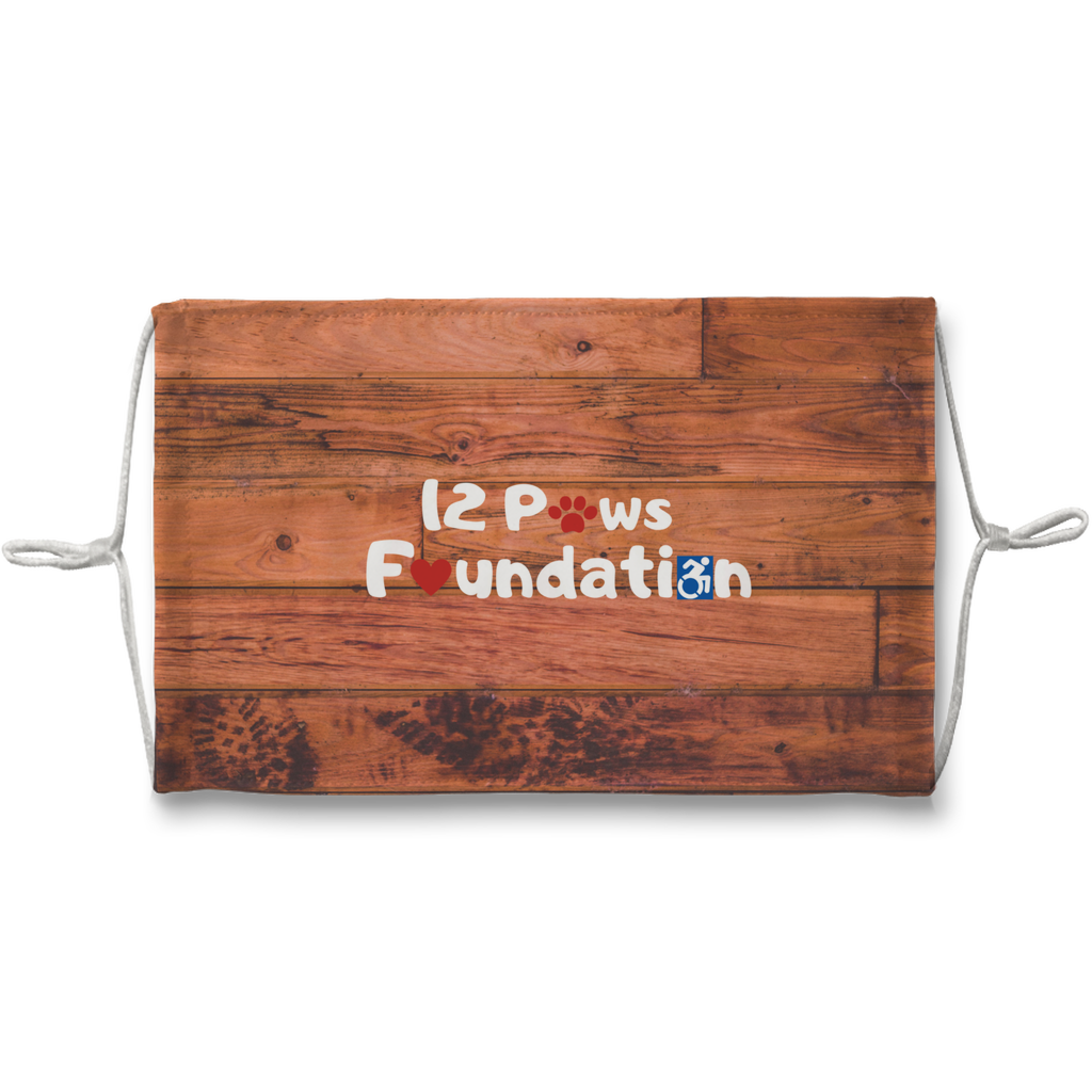 Knock on Wood 12 Paws Pattern Sublimation Face Mask