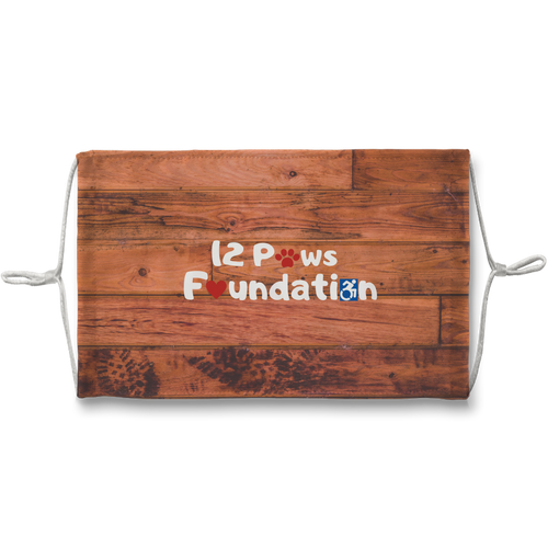 Knock on Wood 12 Paws Pattern Sublimation Face Mask