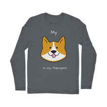 Load image into Gallery viewer, My Dog is My Therapist (White) Classic Long Sleeve T-Shirt