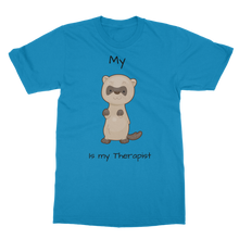 Load image into Gallery viewer, My Ferret is My Therapist (Black) Classic Adult T-Shirt