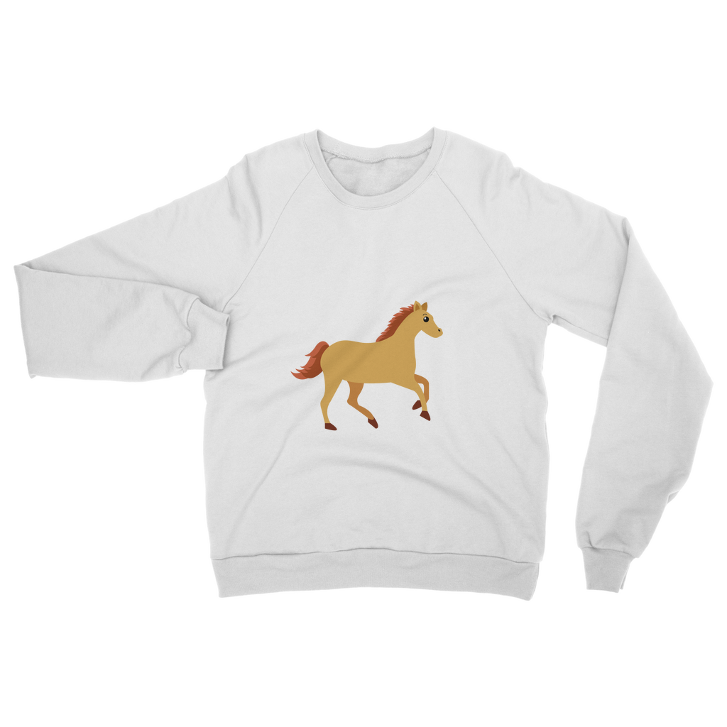 My Horse is My Therapist (White) Classic Adult Sweatshirt