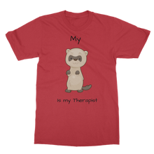 Load image into Gallery viewer, My Ferret is My Therapist (Black) Classic Adult T-Shirt