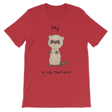 Load image into Gallery viewer, My Ferret is My Therapist (Black) Classic Kids T-Shirt