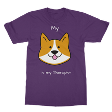 Load image into Gallery viewer, My Dog is My Therapist (White) Classic Adult T-Shirt