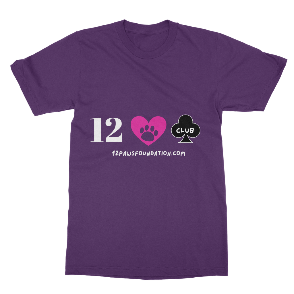 12 Paws Club (White Lettering) Classic Adult T-Shirt