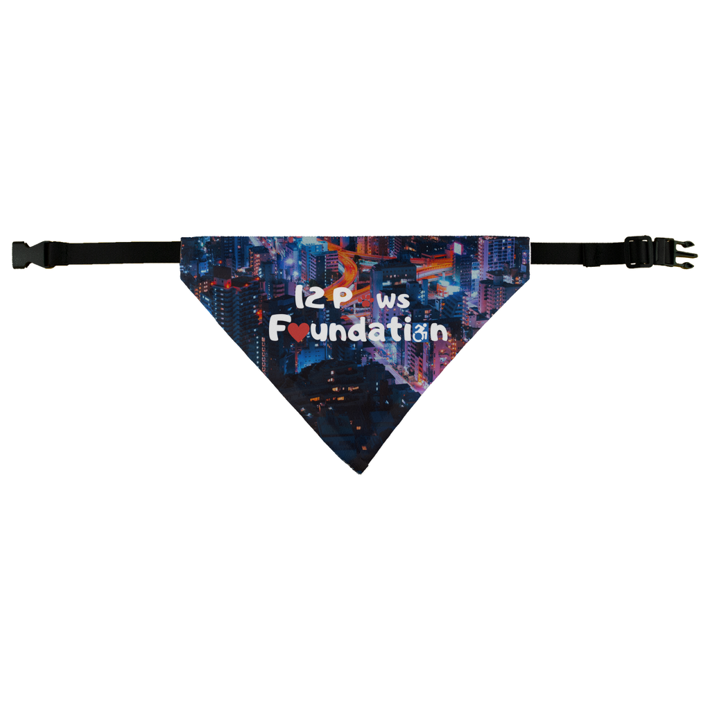 12 Paws Night Lights Pattern Pet Bandana