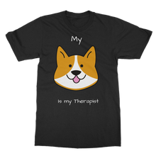 Load image into Gallery viewer, My Dog is My Therapist (White) Classic Adult T-Shirt