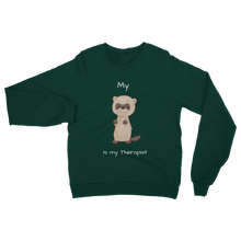 Load image into Gallery viewer, My Ferret is My Therapist (White) Classic Adult Sweatshirt