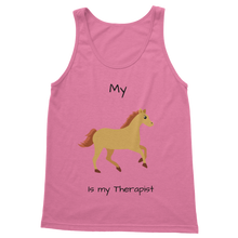 Load image into Gallery viewer, My Horse is My Therapist (Black) Classic Women&#39;s Tank Top