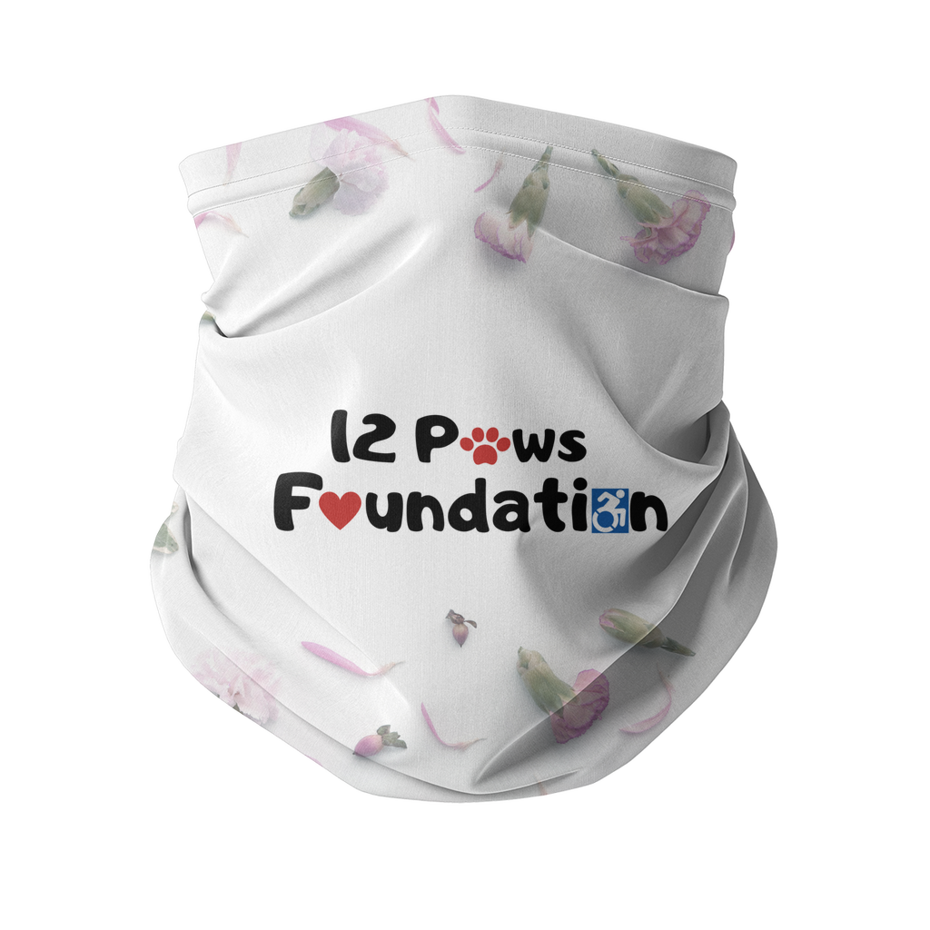 12 Paws Flower Shower Sublimation Neck Gaiter