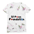12 Paws Flower Shower Classic Sublimation Women's T-Shirt