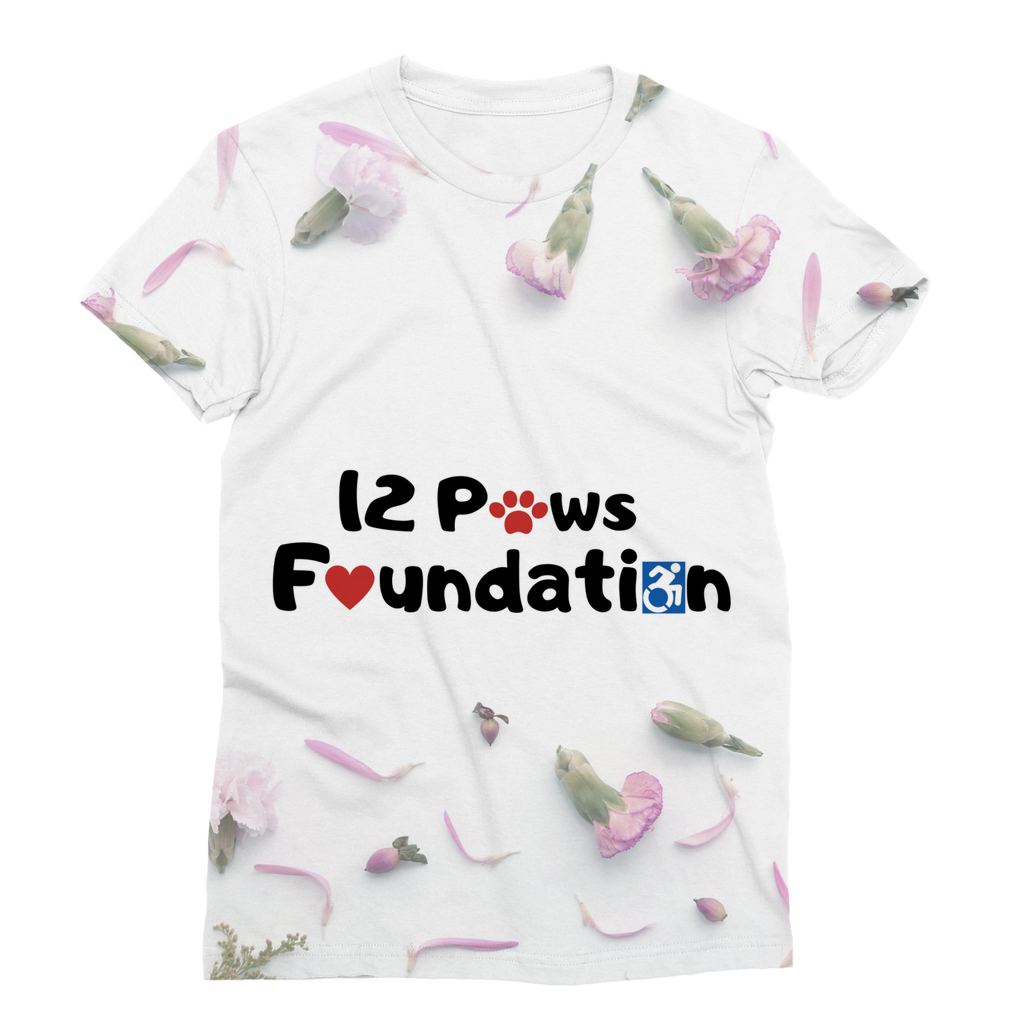 12 Paws Flower Shower Classic Sublimation Women's T-Shirt