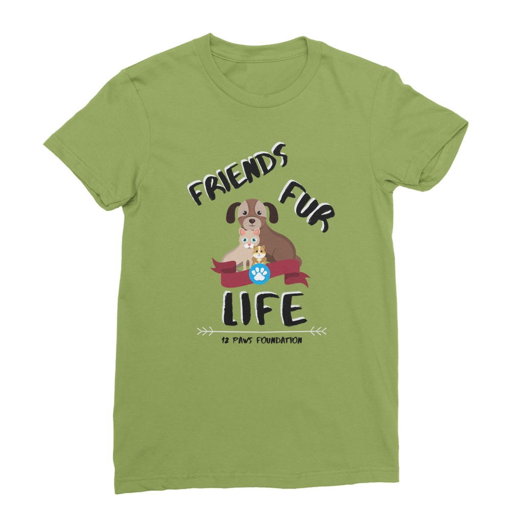 (Black Lettering) Friends Fur Life Classic Women's T-Shirt