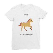 Load image into Gallery viewer, My Horse is My Therapist (Black) Classic Women&#39;s T-Shirt