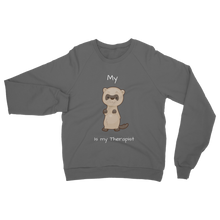 Load image into Gallery viewer, My Ferret is My Therapist (White) Classic Adult Sweatshirt