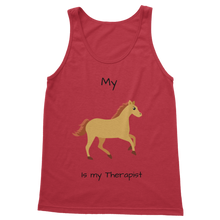 Load image into Gallery viewer, My Horse is My Therapist (Black) Classic Women&#39;s Tank Top