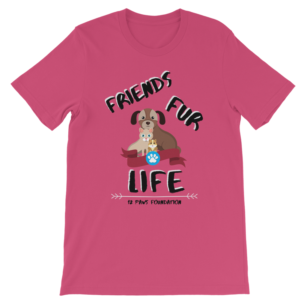 (Black Lettering) Friends Fur Life Classic Kids T-Shirt