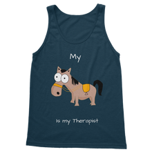 Load image into Gallery viewer, My Crazy Horse is my Therapist (White) Classic Women&#39;s Tank Top