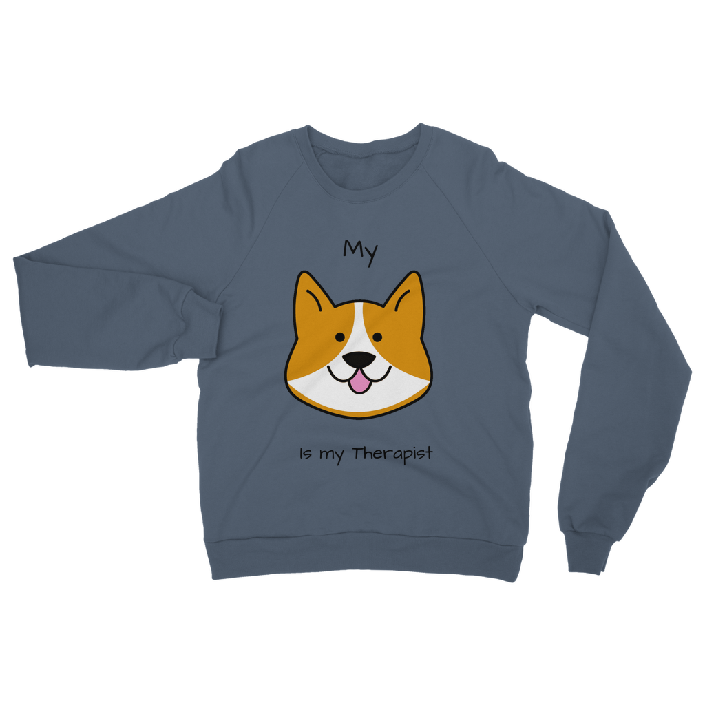 (Black) My Dog is my Therapist Classic Adult Sweatshirt