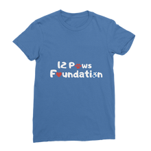 Load image into Gallery viewer, (White Lettering) 12 Paws Foundation Classic Women&#39;s T-Shirt