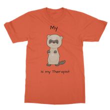 Load image into Gallery viewer, My Ferret is My Therapist (Black) Classic Adult T-Shirt