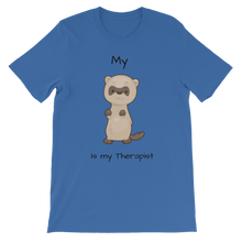 Load image into Gallery viewer, My Ferret is My Therapist (Black) Classic Kids T-Shirt