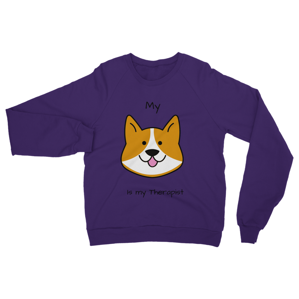 (Black) My Dog is my Therapist Classic Adult Sweatshirt