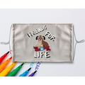 (White Lettering) Friends Fur Life Sublimation Colouring Face Mask