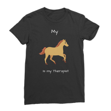 Load image into Gallery viewer, My Horse is My Therapist (White) Classic Women&#39;s T-Shirt