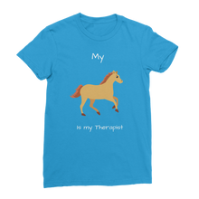 Load image into Gallery viewer, My Horse is My Therapist (White) Classic Women&#39;s T-Shirt