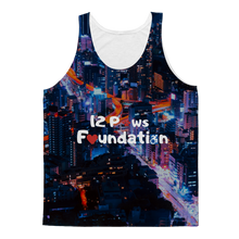 Load image into Gallery viewer, 12 Paws Night Lights Pattern Classic Sublimation Adult Tank Top