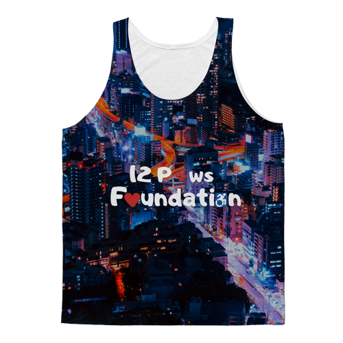 12 Paws Night Lights Pattern Classic Sublimation Adult Tank Top