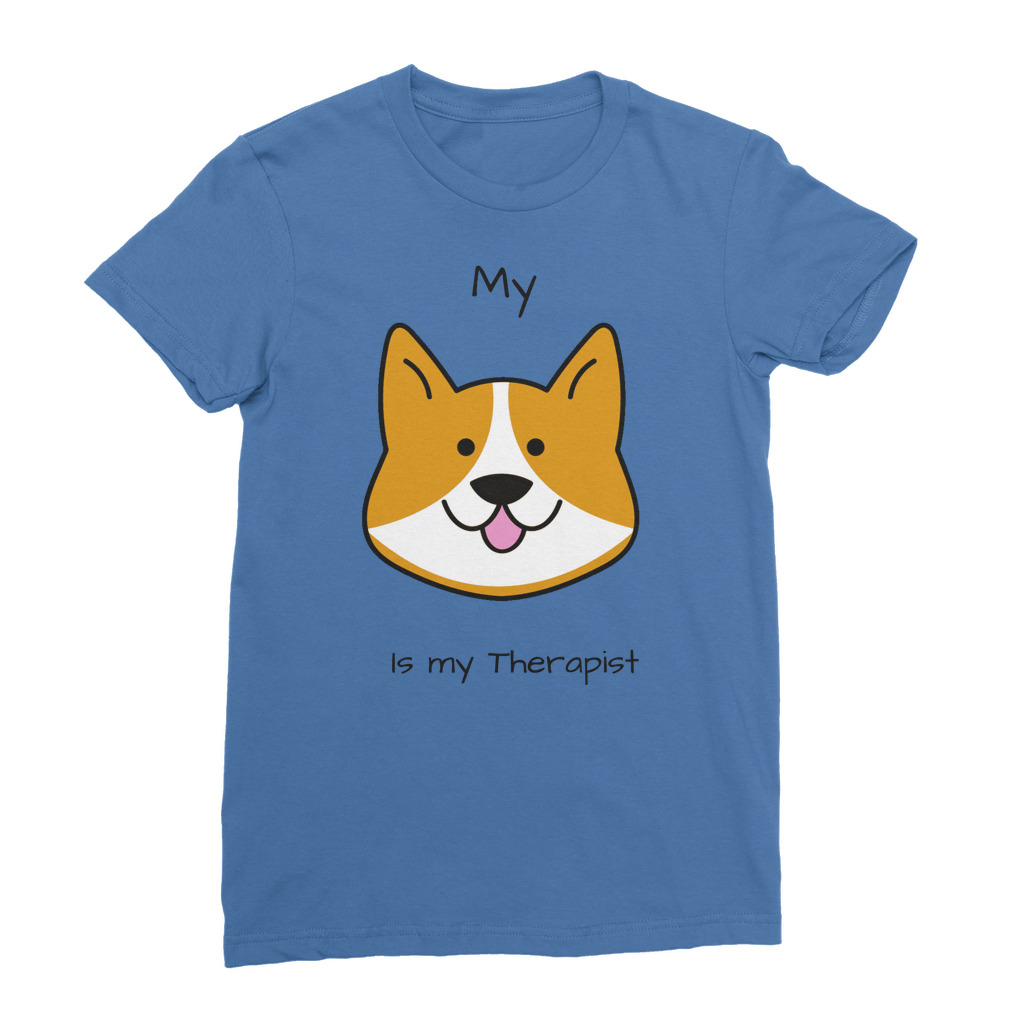 (Black) My Dog is my Therapist Classic Women's T-Shirt