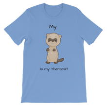 Load image into Gallery viewer, My Ferret is My Therapist (Black) Classic Kids T-Shirt