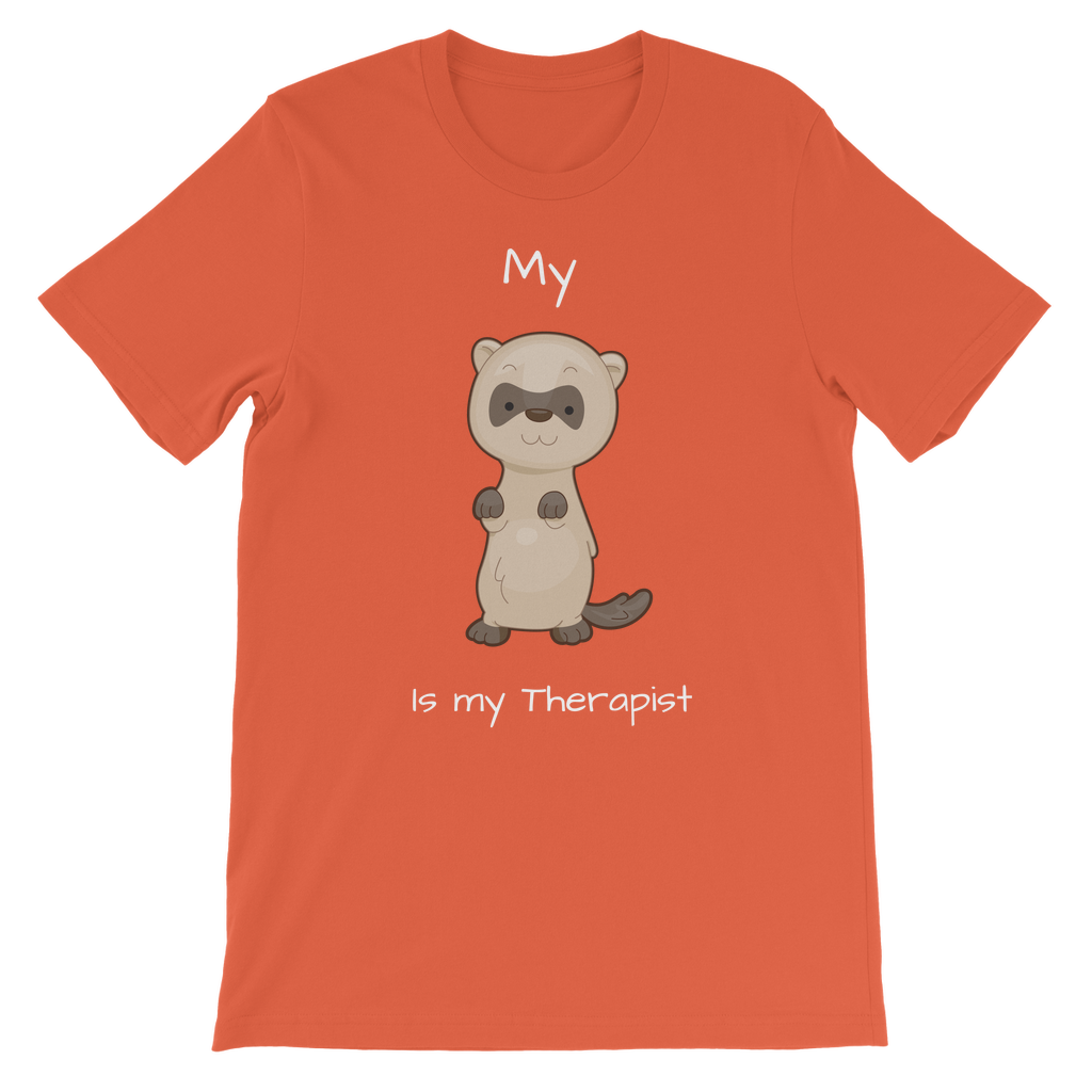 My Ferret is My Therapist (White) Classic Kids T-Shirt