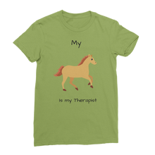 Load image into Gallery viewer, My Horse is My Therapist (Black) Classic Women&#39;s T-Shirt