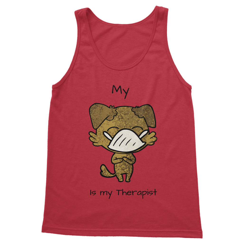 (Black) My ?? is My Therapist Classic Women's Tank Top