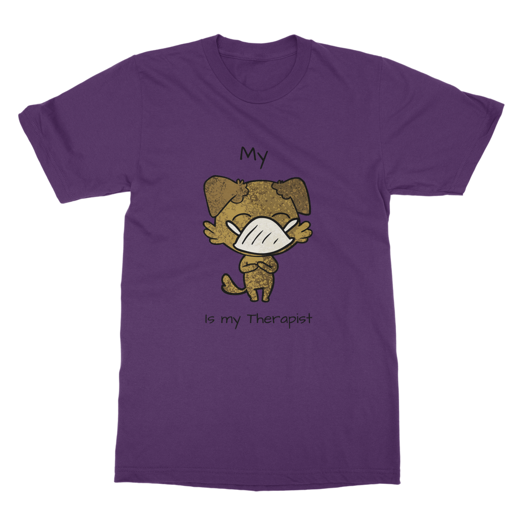 (Black) My ?? is My Therapist Classic Adult T-Shirt