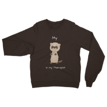 Load image into Gallery viewer, My Ferret is My Therapist (White) Classic Adult Sweatshirt