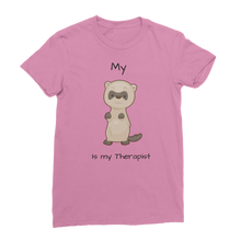 Load image into Gallery viewer, My Ferret is My Therapist (Black) Classic Women&#39;s T-Shirt
