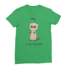 Load image into Gallery viewer, My Ferret is My Therapist (Black) Classic Women&#39;s T-Shirt