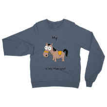 Load image into Gallery viewer, My Crazy Horse is My Therapist (Black) Classic Adult Sweatshirt