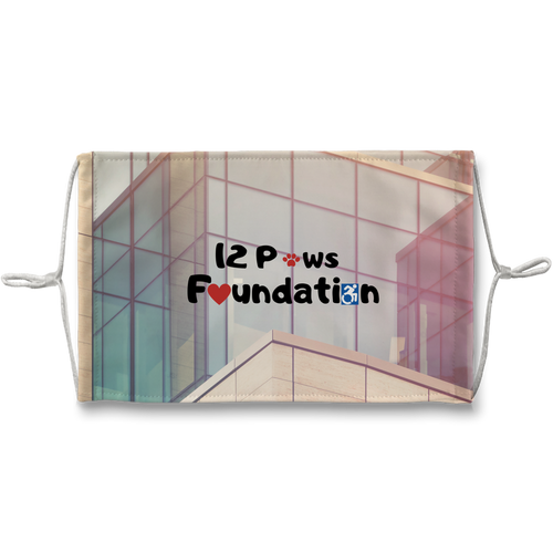 12 Paws Corporate Sublimation Face Mask + 10 Replacement Filters