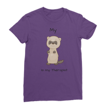 Load image into Gallery viewer, My Ferret is My Therapist (Black) Classic Women&#39;s T-Shirt