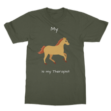 Load image into Gallery viewer, My Horse is My Therapist (White) Classic Adult T-Shirt