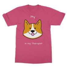 Load image into Gallery viewer, My Dog is My Therapist (White) Classic Adult T-Shirt