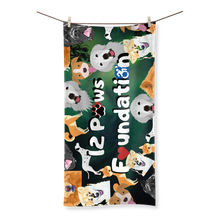 Load image into Gallery viewer, 12 Paws Pattern Mask (Green) Sublimation All Over Towel