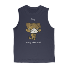 Load image into Gallery viewer, My ?? Is My Therapist (White) Classic Adult Muscle Top