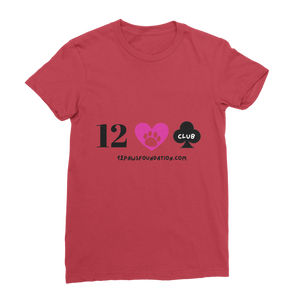 (Black Lettering) 12 Paws Club Classic Women's T-Shirt
