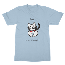 Load image into Gallery viewer, (Black) My Cat is My Therapist Classic Adult T-Shirt